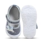 TopiBaaz Unisex Canvas Sneaker for Kids Baby Anti Skid Walking Casual Shoes Booties Girls Boys Soft Rubber Sole Cute Sandlas Knitted Toddler Shoes (Grey, 6-9M)