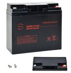 12V Rechargeable Lead Acid Battery 20Ah | 12 Volt Deep Cycle Battery for Scooters, Quad Bikes, Electric Vehicles, Wheelchairs, Golf Carts & Emergency Backup Power