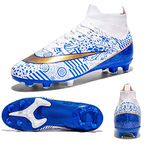 Football Boots Men's Turf Trainers High-Top Cleats Soccer Shoes Outdoor Professional Athletics Sneakers Teens Training Football Shoes