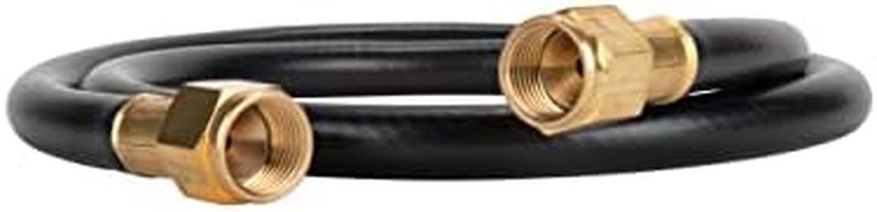 Camco 59913 3' Propane Hose Assembly - 3/8" Female Flare x 3/8" Female Flare , Black