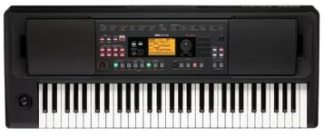 Korg - EK-50L Digital Keyboard with 61 Touch Sensitive Keys - Deluxe Model - Black