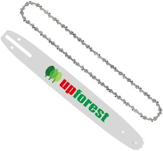 UPFOREST 18" Replacement Chainsaw Bar andChainsaw Chain Combo, 3/8"LP Pitch,0.050" Gauge, 62 Drive Links Fits Poulan, Kobalt, Echo, Ego, Greenworks and More (AF18062BQ1L-91M0P)