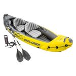 INTEX Canoë Explorer K2 Kayak pour Deux Personnes avec Rames + Pompe