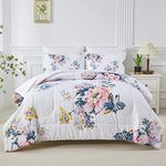 Yogeneg Floral Comforter Set Queen 