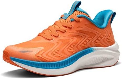 ALLSWIFIT Men's Running Tennis Shoes FlyLife Athletic Gym Workout Cross Training Comfortable Breathable Walking Sneakers,Size 10,Orange,SARR021M