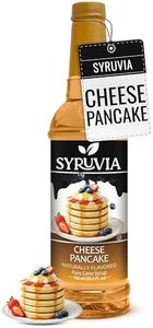 Syruvia Coffee Syrup, Cheese Pancake Flavored Syrup for Drinks, Lattes and Desserts – 25.4 fl oz