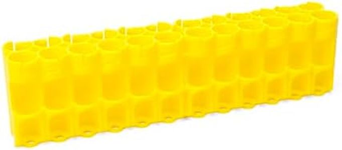 Storacell AA Battery Storage Caddy, Yellow - Holds 24 Batteries (Not Included)