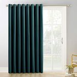 Sun Zero Easton Extra-Wide Blackout Grommet Sliding Patio Door Curtain Panel