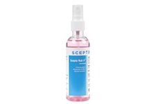 SCEPTRE Scepto Rub V Hand Sanitizer 100 ml, Non-Sticky Liquid Hand Rub Fast Acting Gentle Quick Drying Moisturizing For Regular Use & Rapid Sterilization