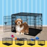 BEASTIE Portable Dog Crate Cage wit