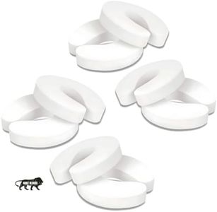 KidDough Baby Proofing Finger Pinch Door Guard for Kids Safety - Pack of 8 White C-Shape Door Stopper Guard, for Accidental Door Lock & Slamming Door Protection for Child, Babies & Pet Safety