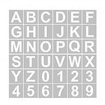 36 Pcs Letter Alphabet Stencils 3 inch Reusable Letter and Number Interlocking templates, Art Craft Letter Stencils for Painting on Wood, Glass, Canvas, Fabric, Wall, Rock, Chalkboard, Sign, Bistro