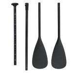 BREEZENEST Adjustable Kayak Paddle 2 in 1 Kayak & SUP Paddle, Lightweight Aluminium Detachable Paddle 170-210cm, Floating Boat Oar with Symmetrical Blade for Kayaking, Paddle Boarding, Touring, Black