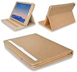 MOFRED® Brown & Tan Apple iPad 2 / iPad 3 / iPad 4 (Oldest Models) Leather Case