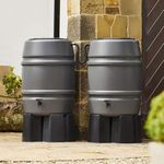 Harcostar 168 Litre Grey Water Butt Double Kit