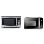 Toshiba 800w 23L Microwave Oven with Digital Display, Auto Defrost, One-Touch Express Cook & 800w 20L Microwave Oven with 12 Cooking Presets, Upgraded Easy-Clean Enamel Cavity