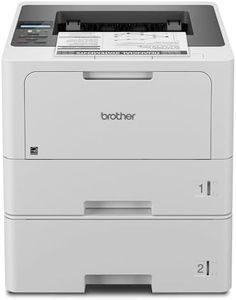 Brother HL-L5210DWT Business Monochrome Laser Printer with Dual Trays, Wireless and Gigabit Ethernet Networking, Duplex Printing, Large Paper Capacity, and Mobile Printing, White