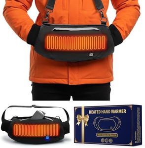 Heated Hand Warmer Rechargeable with 10000mah Battery, Electric Hand Warmer Pouch with 3 Settings, Heated Gloves for Men Women, Electric Hand Muff Pocket for Football, Hunting, Golf, Fishing