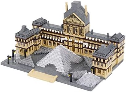 LULUFUN Ensemble de Blocs de Construction du Louvre, Jouets de modèle d'architecture de renommée Mondiale, kit de Mini Blocs pour Les Amateurs, Cadeau pour Adultes et Enfants 3377 pièces