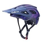 Mountain Bike Helmet with Visor-OnBros Bike Helmets for Men and Women, Helmets for Adults to Youth Bicycle Helmet Road Bike Helmet Safe and Comfortable (Purple Camouflage)