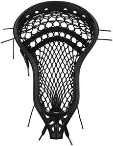 StringKing Men’s Mark 2V Midfield Lacrosse Head Strung with Type 4X Mesh (Black/Black)