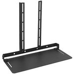 VIVO 33cm Over Under VESA Monitor Shelf Mount, Holds Media Devices, Speakers, Routers, and More, Fits VESA 75mm, 100mm, 200mm, Black, MOUNT-SF01M