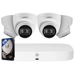 Lorex 4K Security Camera System, Fusion 8-Channel 2TB NVR System with 4K (8MP) IP Metal Dome Indoor/Outdoor Wired POE Security Cameras with Listen-in Audio