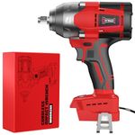 Cordless Impact Wrench 1/2 inch for Milwaukee M18 Battery, 600FT-LBS(850N.m) Brushless Electric Impact Gun Includes LED Work Light, 2400RPM High Torque Impact Driver, Bare Tool Only