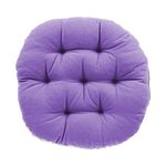 Mom's Moon Plus Comfort Round Floor Cushion/Back Cushions/Chair Cushions - Pack of 2, King - 20' Round (Purple)