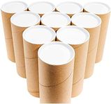 Juvale 10-Pack Mailing Tubes with Caps for Packaging Posters, 3x7 Inch Round Cardboard Mailers for Artwork, Advent Calendars, Classroom Craft, DIY Projects, Gifts