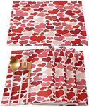 Valentines Placemats Set of 4 Heart