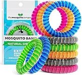 The Mosquito Company, Mosquito Repellent Bracelet,10 Insect Repellent Mosquito Bands, Double Strength, Multi Coil mosi Guards up to 250 Hours of Protection (Multi Colour)