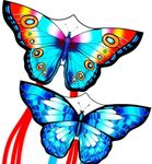 2 Pack Butterfly Kites for Kids & Adults - Easy Fly Kites for Toddlers Ages 4-8, Beginners, Beach & Outdoor Fun - Durable Kite for Boys & Girls, Perfect for Family Activities
