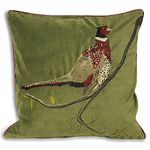 Riva Home Hunter Velvet Cushion Cover, Green, 45 x 45cm