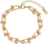 Sylph Gold Paperclip Bracelet Gold Chain Bracelet for Women Dainty Link Bracelet Gift for Her