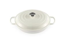 Le Creuset Enameled Cast Iron Signature Braiser, 3.5 qt., White