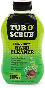 Tub O Towels Scrub TS18 Heavy Duty Pumice-Free Hand Cleaner, Removes Tough Grime & Dirt Without Water, Biodegradable, 18oz Bottle