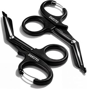 ZAKUTO Trauma Shears 2 Pack – 8" EMT Medical Scissors with Carabiner Clip