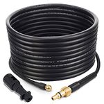 Emoobin Professional High Pressure Drain Pipe 15M/50FT, 2300 PSI / 160 BAR Drain and Pipe Cleaning Hose Kit Compatible for Karcher K-Series (15M)