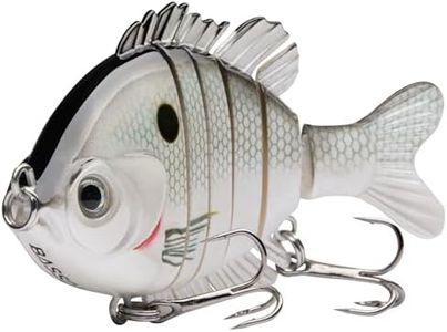 BASSDASH SwimPanfish Multi Jointed Panfish Bluegill Swimbaits Hard Topwater Bass Lures Fishing Lure Crank Saltwater 3.5in/0.85oz