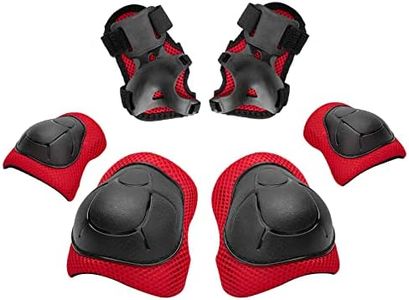 Kids/Youth Knee Pad Elbow Wrist Pads Guards Protective Gear Set, for Roller Skates,Cycling Bike,Skateboard,Inline Skatings ,Scooter Riding ,and Other Outdoor Sports Activities