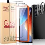 iAnder 3 Pack Tempered Glass Screen Protector for Galaxy Z Fold 5, 2 Camera Lens with Easy Installation Tray, Supports Fingerprint Sensor, HD Retina Clarity, Case Friendly, clear