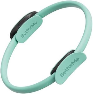 BetterMe Toning Pilates Ring – Magic Circle Pilates Ring for Strength & Flexibility – 15 Inch Fitness Ring for Home Pilates & Yoga Workouts (Subtle Mint)