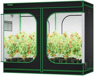 VIVOSUN S848 4x8 Grow Tent 96"x48"x80" High Reflective Mylar Tents with Observation Window and Floor Tray for Hydroponics Indoor Plant for VS4000/VSF4300