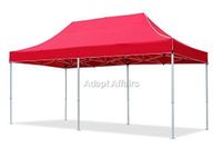 Invezo 10 x 20 ft / 3 x 6 mtr Gazebo Canopy Tent (35 kgs, Red), 2 mins Installation