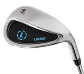 LAZRUS Premium Sand Wedge Anti Duff Thick Sole Loft Wedge Golf Club for Men & Women - Escape Bunkers and Save Strokes Around The Green - Lob Golf Wedges for Men (65 Degree, Right)