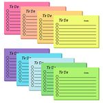 9 Pack to Do List Sticky Notes, Self-Stick Sticky Notes, Colorful Sticky Notes Pad with Lines, Do List Notepads for School Office Meeting Home Plan Reminder Stationery Supplies(450 Sheets,10 * 7cm)