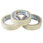 Duck Tape All Purpose Masking Tape 25mm x 25m Triple Pack, indoor painting and decorating for multi surfaces prevent paint bleed