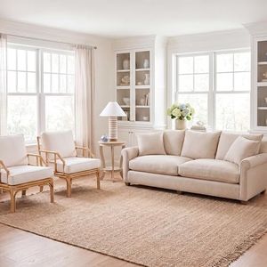 SAFAVIEH Natural Fiber Collection Area Rug - 9' x 12', Natural, Handmade Tassel Jute, Ideal for High Traffic Areas in Living Room, Bedroom (NF467A)