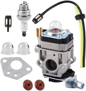 52CC Carburetor Kit for Harbor Freight Predator Earth Auger 63022 43-52CC Tools with Gasket Primer Bulbs Spark Plug Fuel Line
